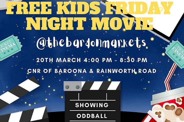 Free Kids Movie Night at the Bardon Markets