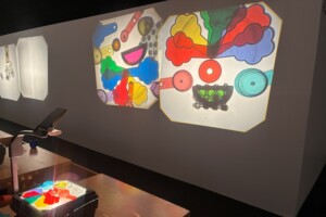 Projectors at LightPlay, Ipswich Art Gallery.