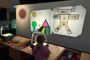 Projectors at LightPlay, Ipswich Art Gallery.