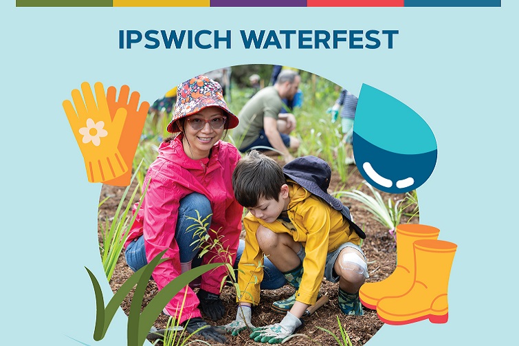 Ipswich WaterFest: Plant for the Platypus WaterFest Community Planting at Jack Barkley Park Ipswich City Council