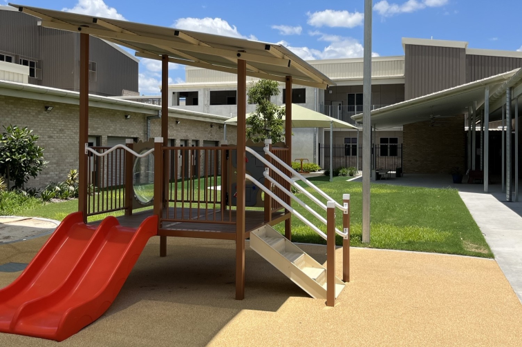 Corymbia Early Learning outdoor playground.