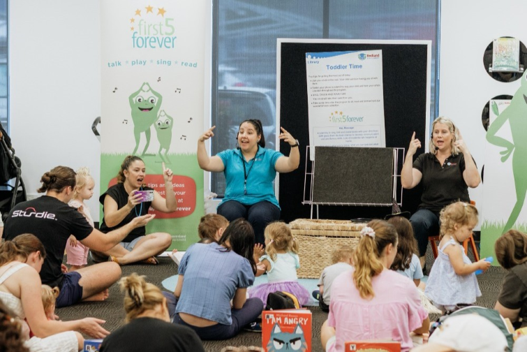 Redland City Council libraries Toddler Time session.IMAGE CREDIT: Redland City Council.