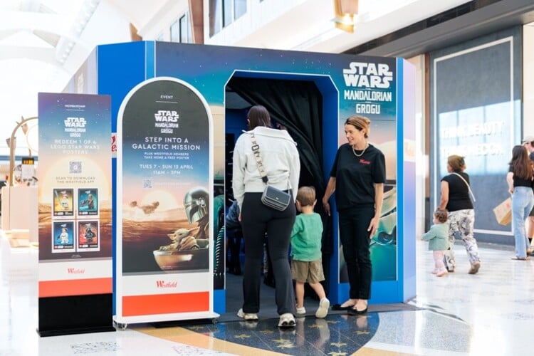 The Mandalorian and Grogu arrive at Westfield destinations across Queensland these school holidays