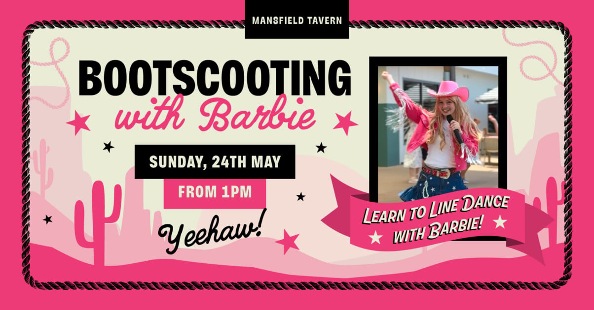 Bootscooting with Barbie at Mansfield Tavern
