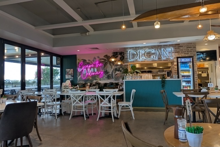 Inside seating at Degani Capestone.