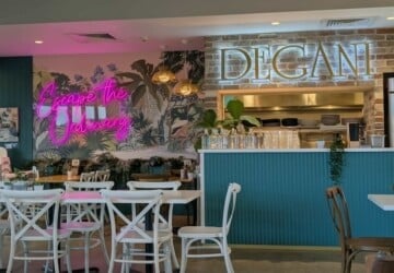 Inside seating at Degani Capestone.