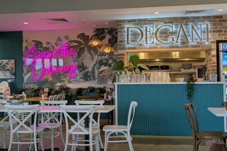Inside seating at Degani Capestone.