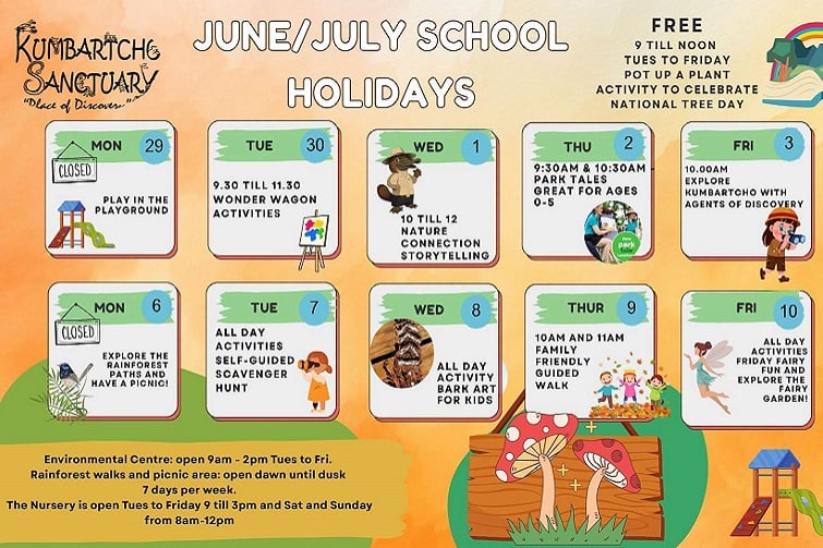 Kumbartcho Sanctuary June/July School Holiday Program