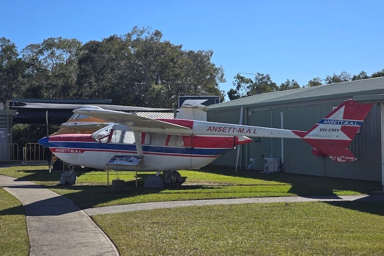 Helicopter on display at Queensland Air Museum, Caloundra.