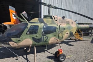 Helicopter on display at Queensland Air Museum, Caloundra.