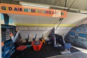 The kids corner at Queensland Air Museum, Caloundra.