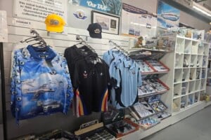Gift shop at Queensland Air Museum, Caloundra.