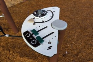 Play panel at Thistle Place Park, Palmview.