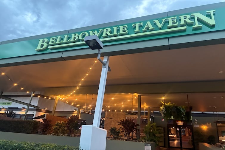 The front of the building at Bellbowrie Tavern.