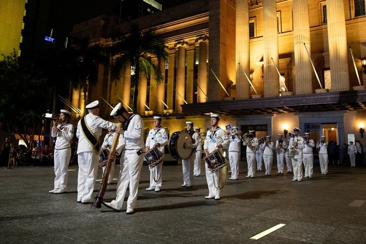 HMAS Moreton Beat to Quarters and Ceremonial Sunset