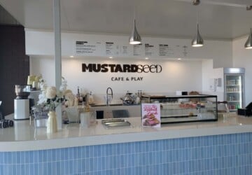 Main counter at Mustard Seed Play Cafe.