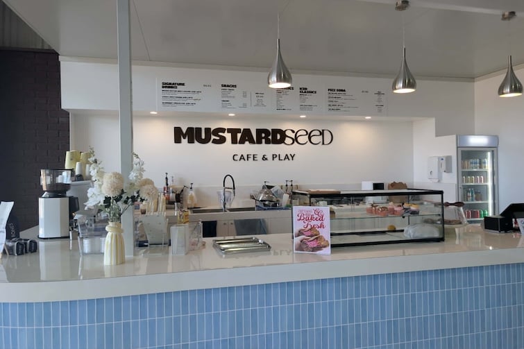 Main counter at Mustard Seed Play Cafe.