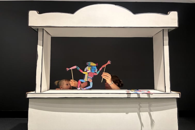 Puppets at Ipswich Art Gallery - Make Yourself at Home exhibition.