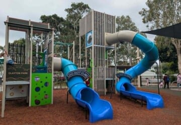 tunnel slides at clayton park