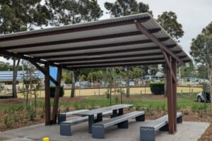 picnic shelter beachmere