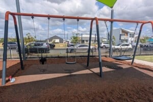 swing set at scooter park