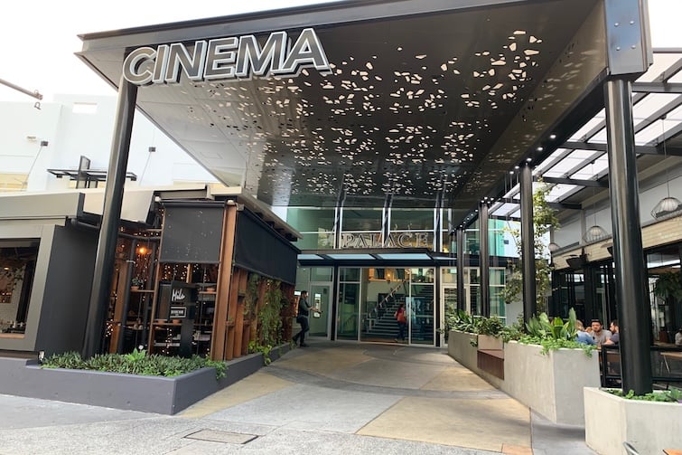 Entrance at Palace James St Cinema.
