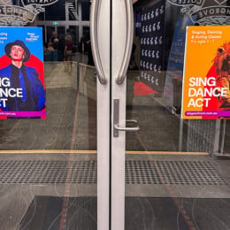 Stage school Australia shrek jr posters on the doors