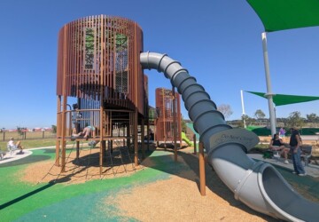 tower and slide at boab oasis