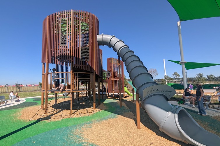 tower and slide at boab oasis